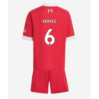 Liverpool Milos Kerkez #6 Maglia Gara Casa Repliche 2025-26 Bambino Maniche Corte